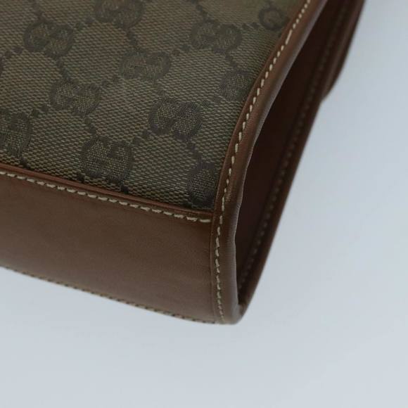 GUCCI GG Canvas Shoulder Bag Beige Gold Auth ep6167 - Picture 15 of 16